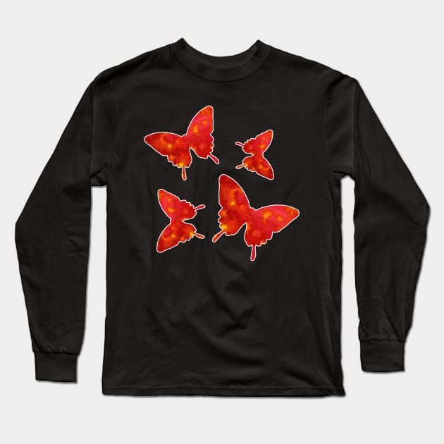 Colorful Butterfly , Cute Light Butterflies Gift Idea Long Sleeve T-Shirt by Get Yours